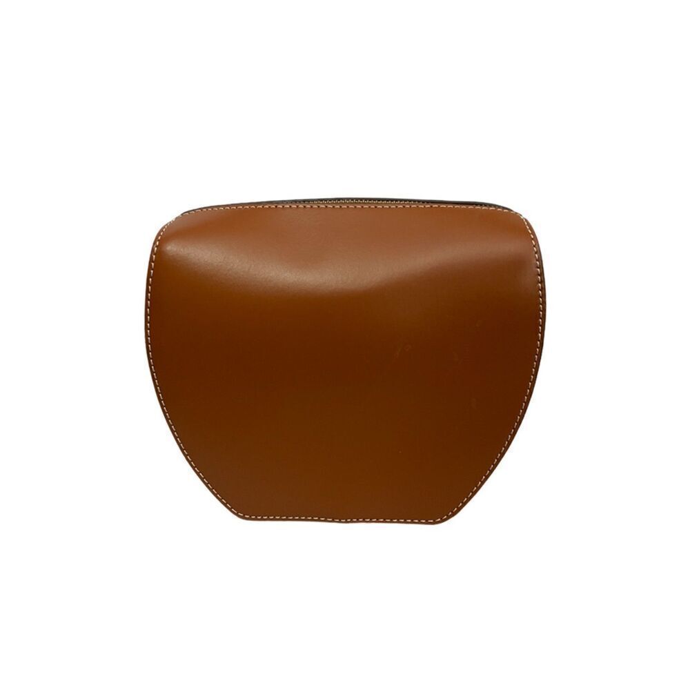Staud Brown Leather Clutch